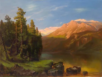 Grande paysage au crépuscule